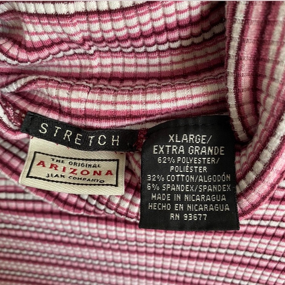 Arizona Striped Turtleneck Sweater size XL - Picture 4 of 4